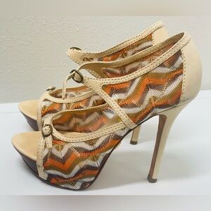 L.A.M.B. Gwen Stefanie multi-colored stiletto heal